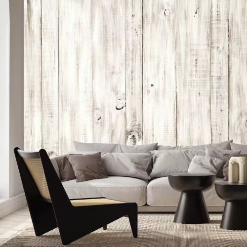 Fototapete Heller Holzboden