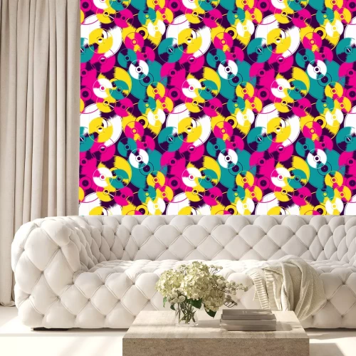 Tapete Vinyl Retro nahtlose Muster