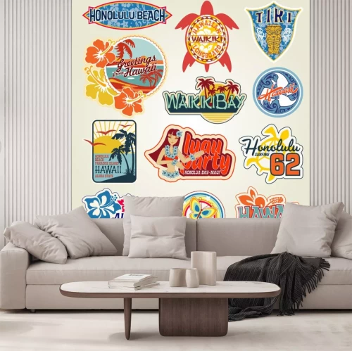 Sticker Hawaii-Aufklebersammlung