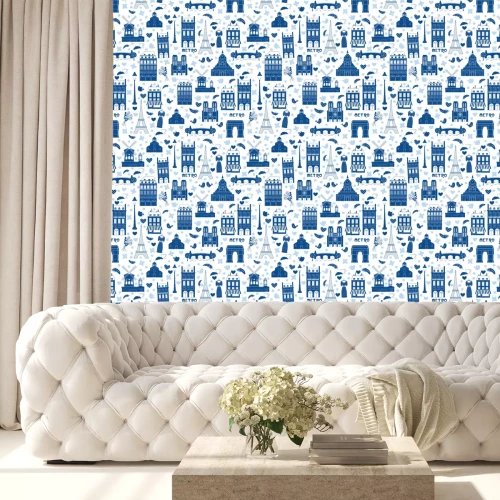 Tapete Paris Hintergrund. Pattern