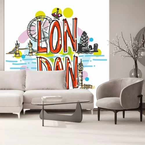 Sticker London Stadt Hand gezeichnet Illustration Illustration