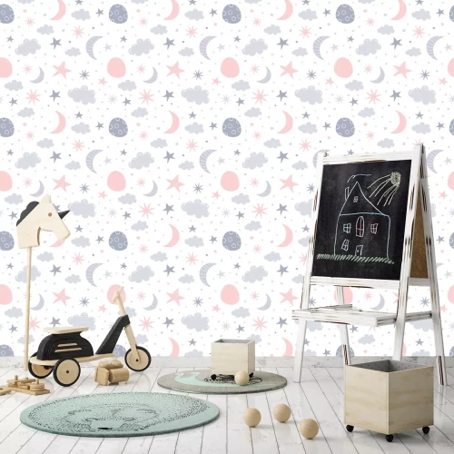 Tapete Bewölkter Pastellhimmel