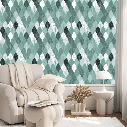 Tapete Natur nahtlose Muster Hintergrund mit Blättern Vektor