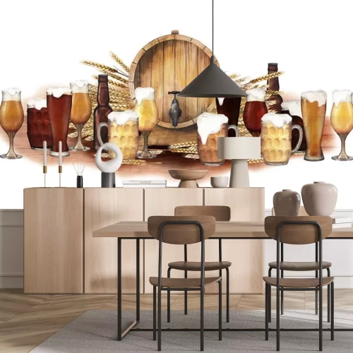 Sticker Craftbeer in verschiedenen Gefäßen