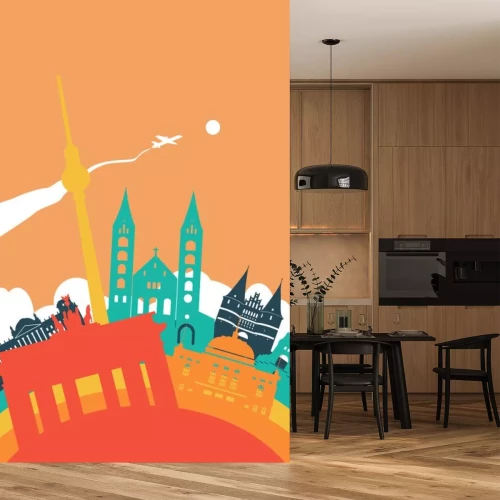 Sticker Reisen Deutschland Welt Wahrzeichen Landschaft