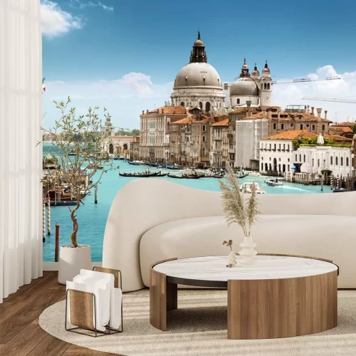 Fototapete Venezianische farbenfrohe Architektur