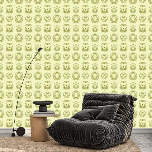 Tapete Wildkatzen minimalistisches Muster