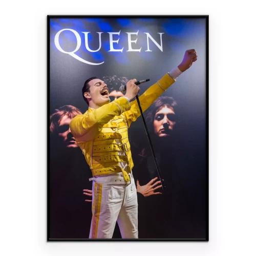 Poster AMSTERDAM, NIEDERLANDE - 25. APRIL: 2017: Freddie Quecksilber Wachsstatue im Madame Tussauds Museum am 25. April 2017 in Amsterdam Niederlande.