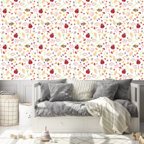 Tapete Kleine Lebewesen und Pflanzen