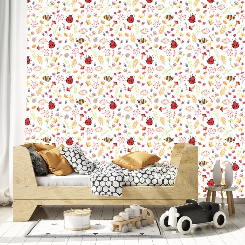 Tapete Kleine Lebewesen und Pflanzen