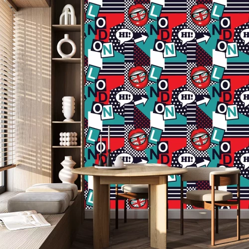 Tapete Lippen, Nagellacke, Ringe und Sterne