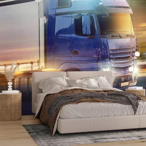 Fototapete Lkw in Bewegung