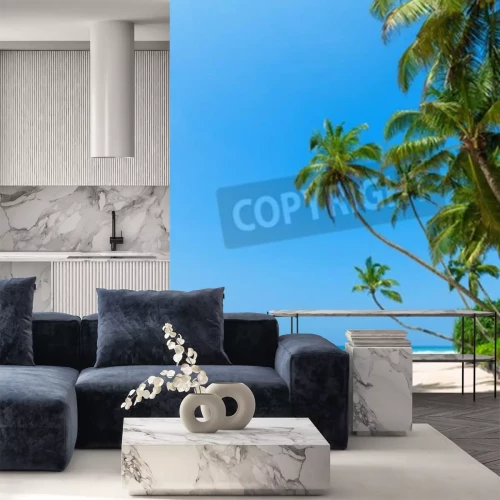 Fototapete Tropen am Ozeanufer