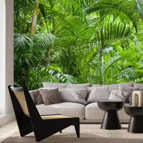 Fototapete Palmen im grünen Dschungel