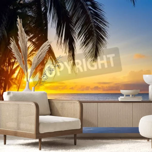 Fototapete Sonnenaufgang Meer tropischen