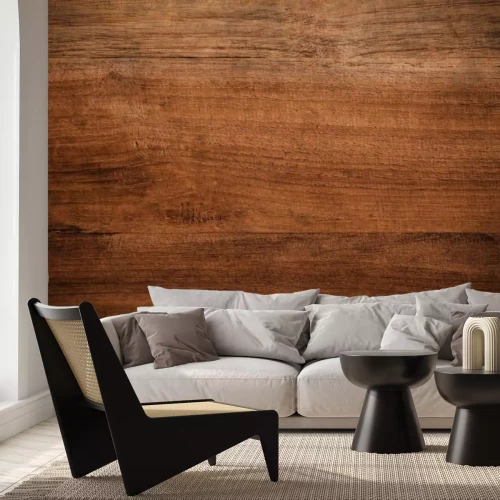 Fototapete Vintage braune Holzbretter