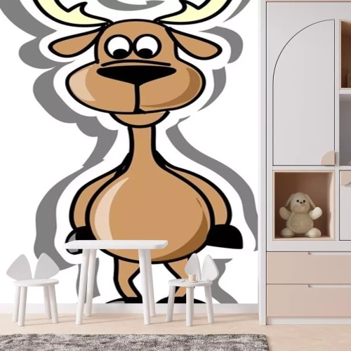 Sticker Cartoon Hirsch