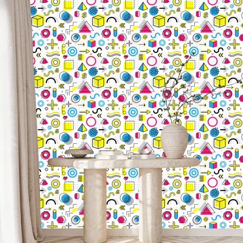 Tapete Abstrakter Hintergrund mit britischen Flaggen