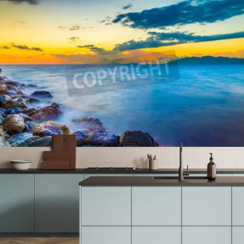 Fototapete Sonnenaufgang am griechischen Meer