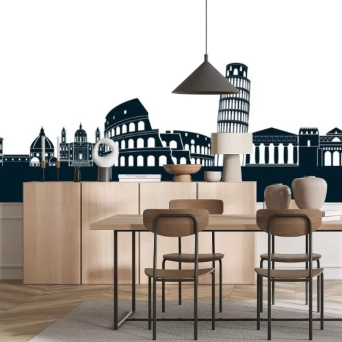 Sticker Italien Silhouette Rom