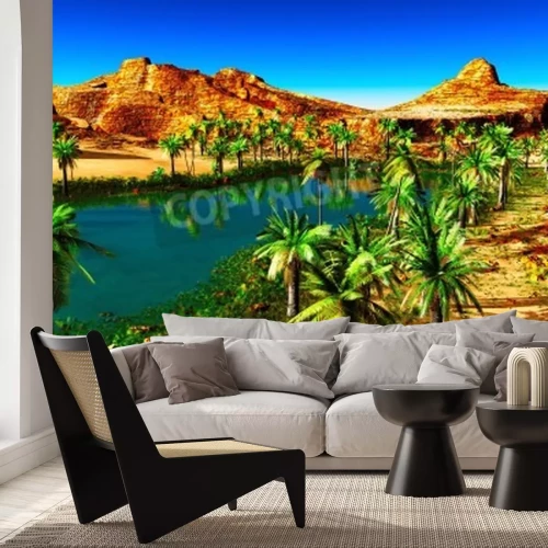 Fototapete Oase in der Wüste