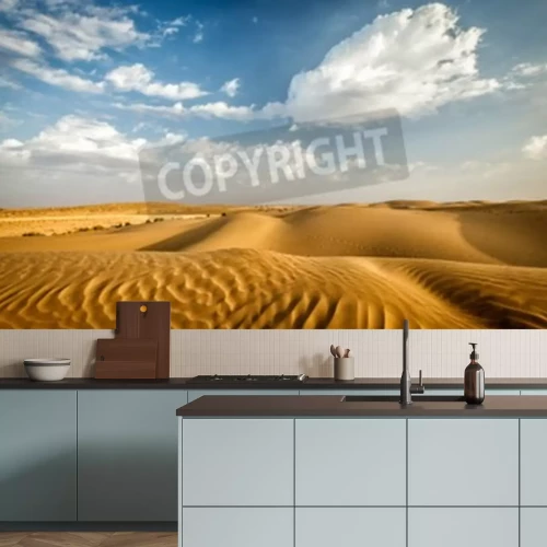 Fototapete Wüstenlandschaft und Himmel