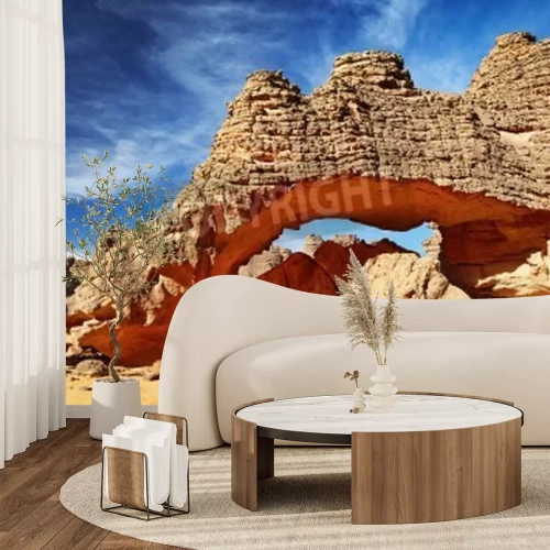 Fototapete Wüste und Klippen in der Sahara