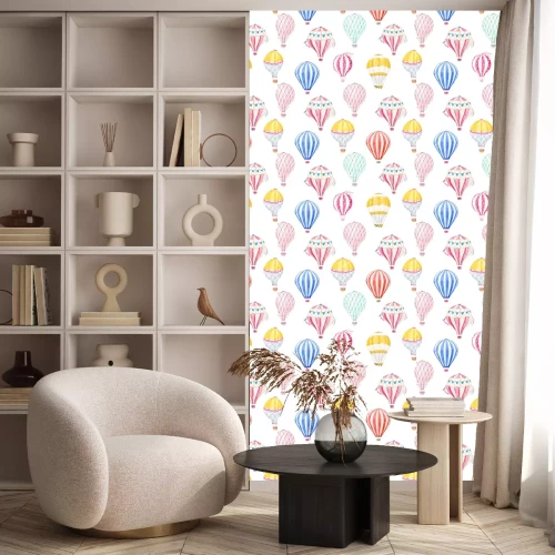 Tapete Fliegende Aquarell Luftballons