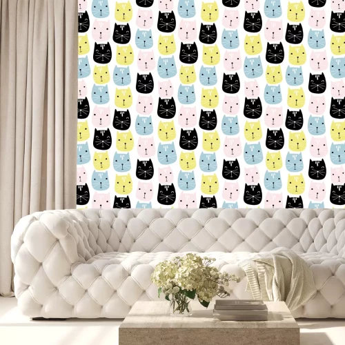 Tapete Lächelnde Katzen