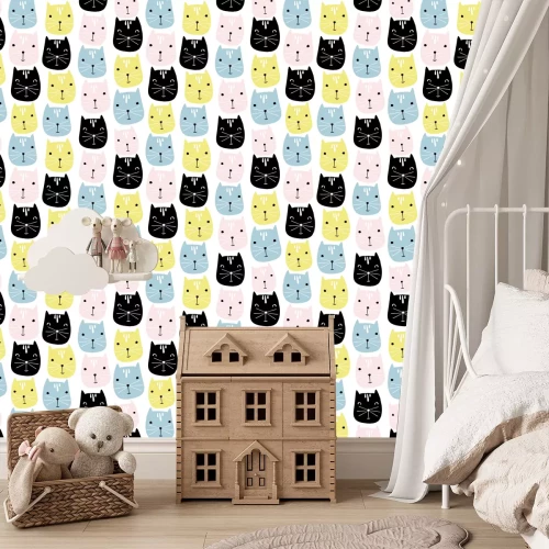 Tapete Lächelnde Katzen