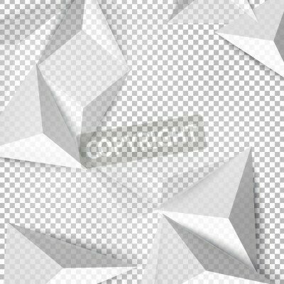 Fototapete Pyramide 3D vor Hintergrund von Rechtecken