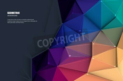 Fototapete 3D buntes Muster