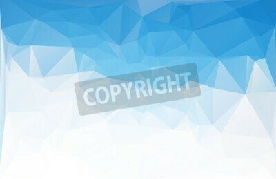 Fototapete Blau-weißes Mosaik 3D