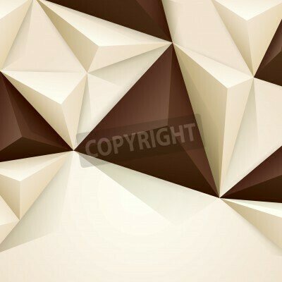 Fototapete Braun-weißes Muster 3D