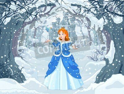 Fototapete Spaziergang einer Prinzessin