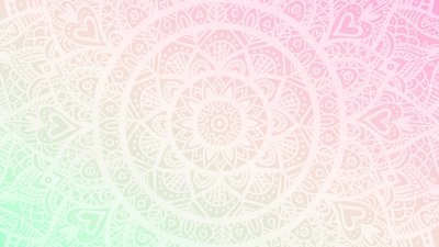 Sticker Verträumt Gradientenbild mit Mandala-Muster. Vektorhintergrund für Yoga, Meditationsplakat.