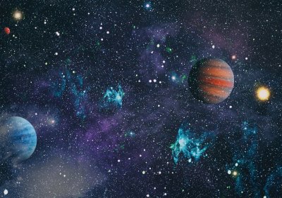 Fototapete Planeten, Sterne und Galaxien