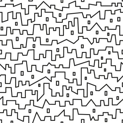 Fototapete Abstrakte Stadt