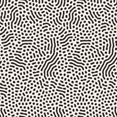 Tapete Schwarze abstrakte Formen