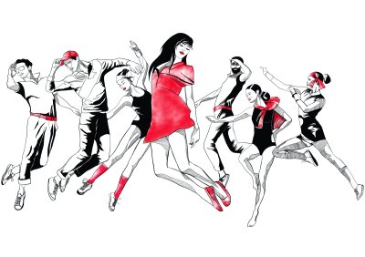 Fototapete Jugendlicher Tanz