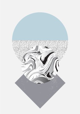 Bild Abstraktion skandinavischer Stil