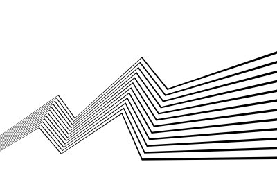 Fototapete 3D schwarz weiß