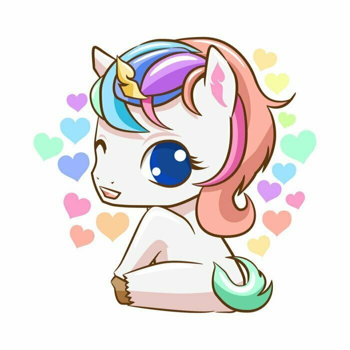 Sticker Baby unicorn cute