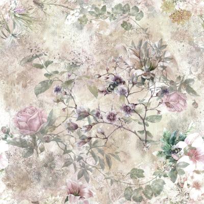 Fototapete Blattkletterer an Wandtextur