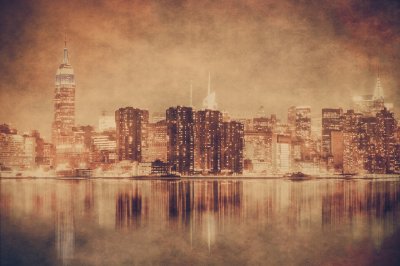 Bild Manhattans Hochhäuser Retro