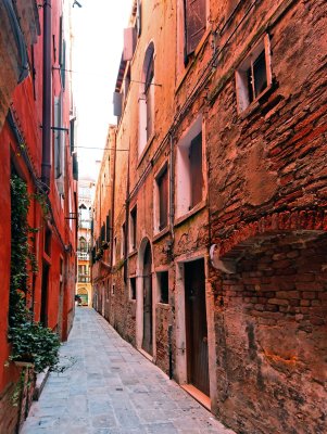 Fototapete Venedig steinstraße