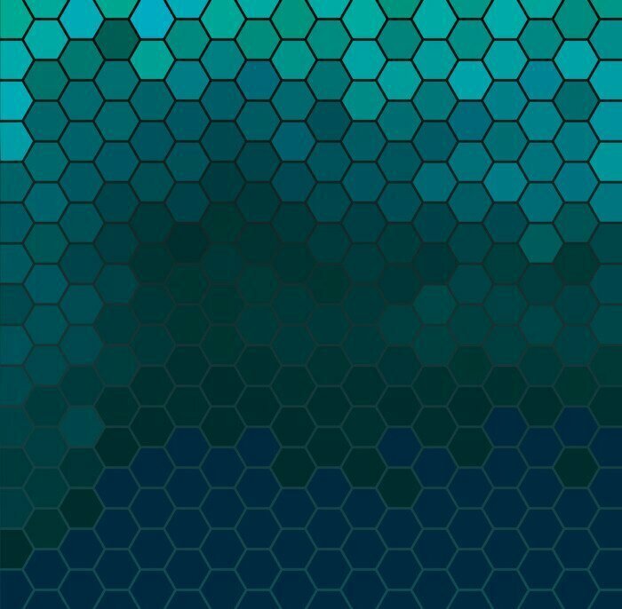 Sticker Smaragd hexagonalen Gitter