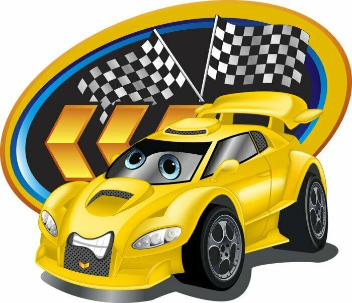 Sticker Carrinho Amarelo