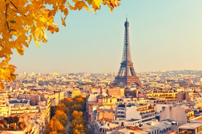 Bild Paris Eiffelturm im Herbst