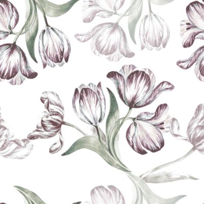 Bild Gemalte Tulpen bunt